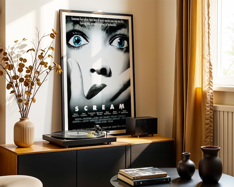 Scream, póster de película de terror de los años 90 (descarga digital) imprimible imagen 2