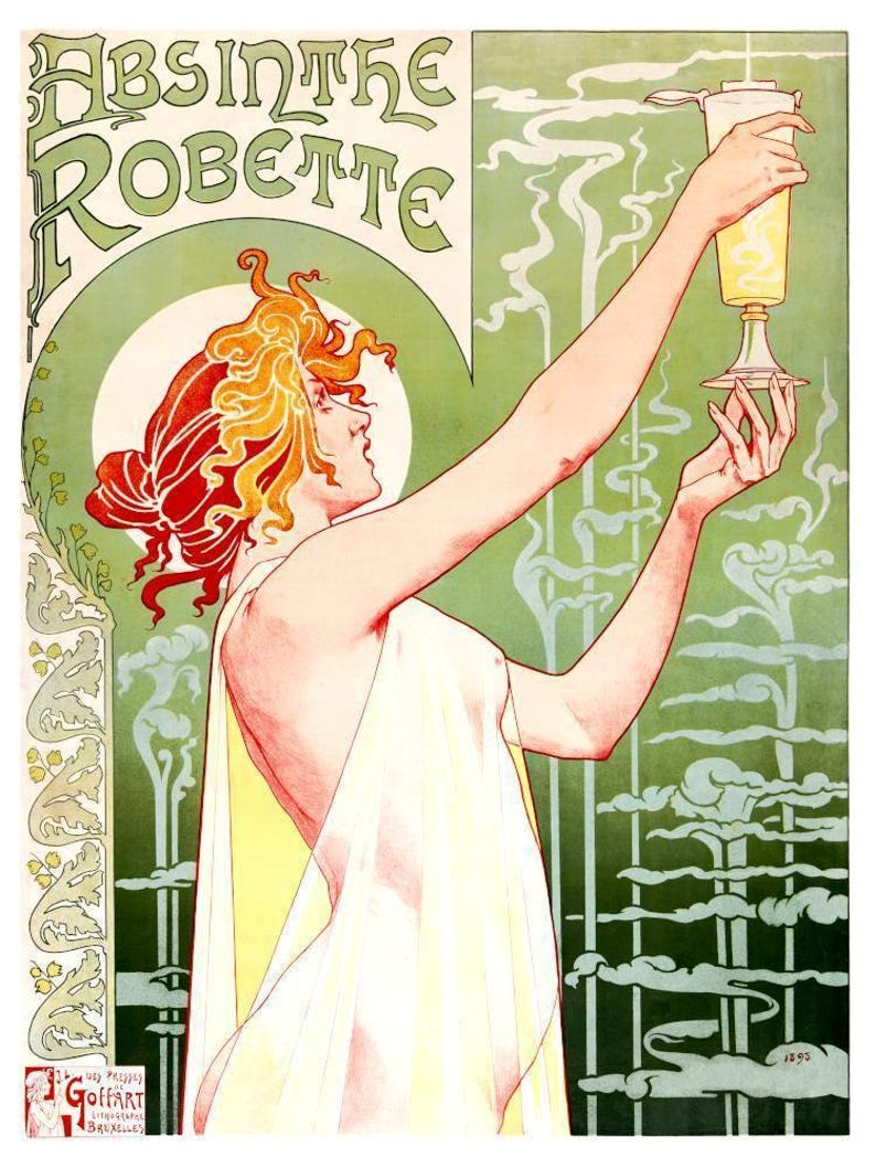 Absinth Robette Poster: 1896 Werbekunst (Digitaler Download) Bild 8