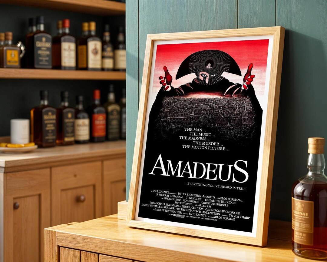 アマデウス、1980年代のドラマ映画ポスター（デジタルダウンロード