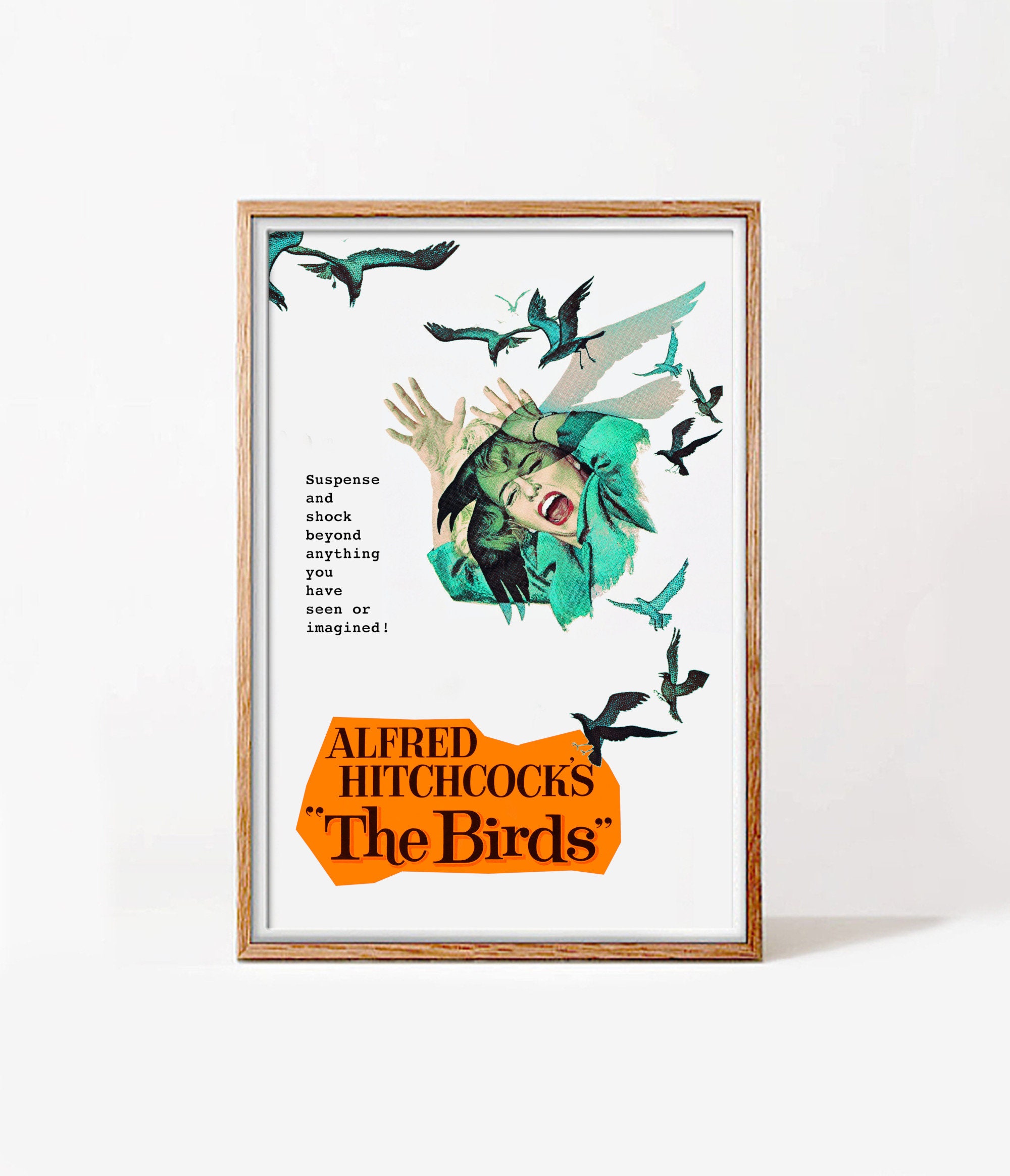 The Birds 1963 Alfred Hitchcock Horror-thriller Film Poster pic