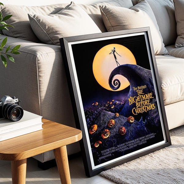 Koszmar przed Bożym Narodzeniem, plakat do filmu animowanego z 1993 r. (do pobrania cyfrowego)