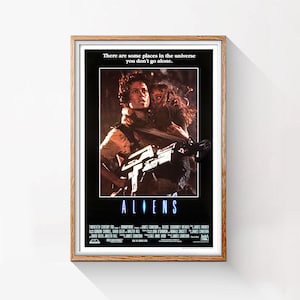 Alieni, poster originale del film d'azione horror di fantascienza americana del 1986, file digitale HQ completamente restaurato pronto per il DOWNLOAD e la STAMPA