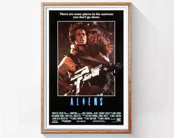 Aliens, original 1986 American science fiction horror action film poster, HQ digital file fully restored ready to DOWNLOAD & PRINT