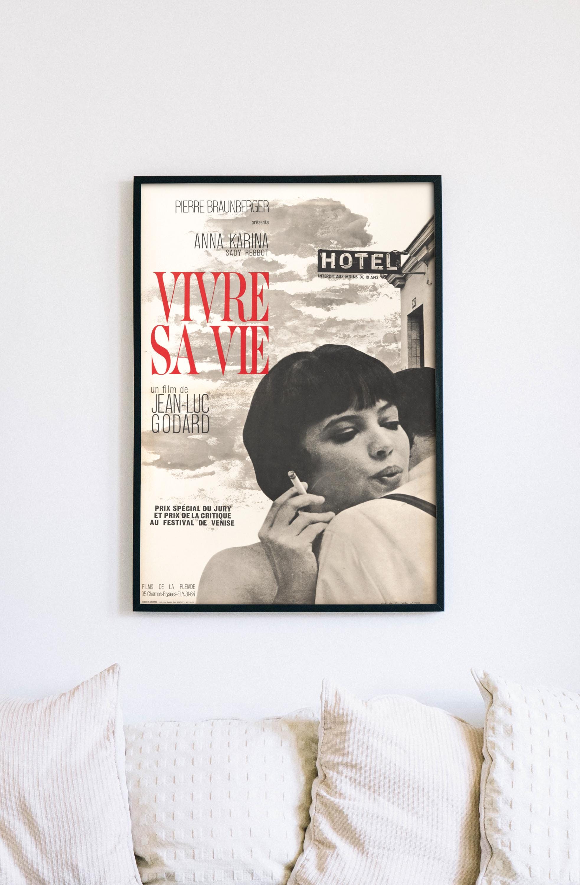 フランス・ヌーヴェル・ヴァーグ映画『Vivre sa vie』ポスター