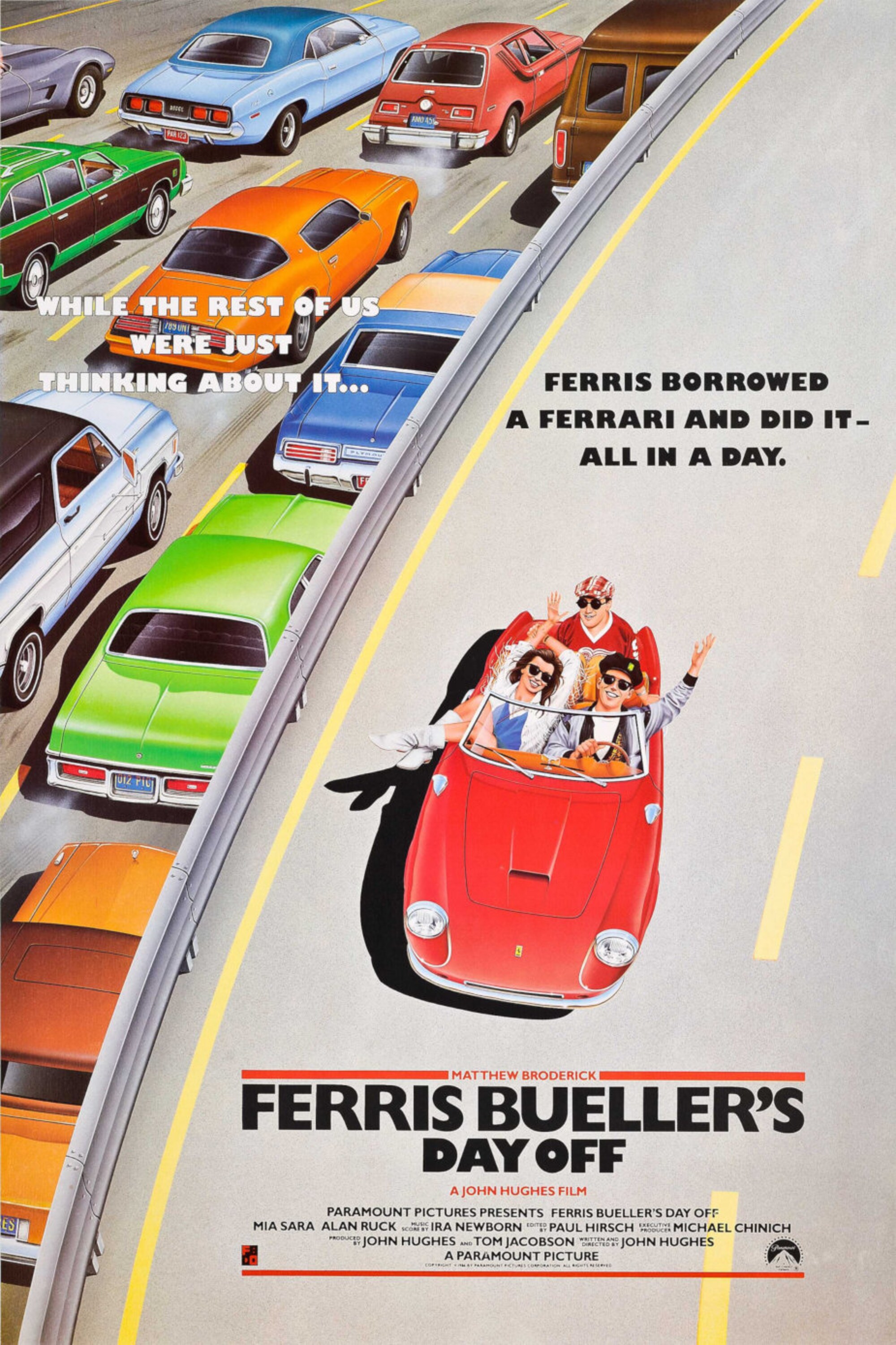 Ferris Bueller's Day Off, 1986 American teen comedy film poster