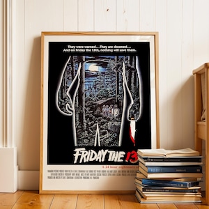 Freitag der 13te (1980) Filmplakat: Horrorfilm Kunst (Digitaler Download) Bild 1