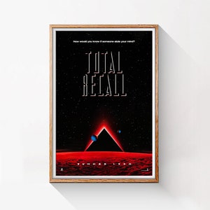 Total Recall, poster originale, film d'azione di fantascienza americano del 1990, file digitale HQ, pronto per SCARICARE e STAMPARE