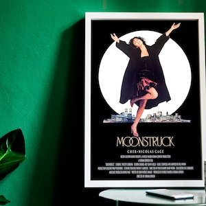 Moonstruck, 1987 American romantic comedy-drama film, digital file poster ready to DOWNLOAD & PRINT!