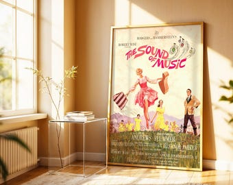 The Sound of Music Movie Poster, 1965 Film (Digital Download)