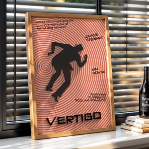 Vertigo Movie Poster Remake: 1958 Alfred Hitchcock Film (Digital Download) image 1