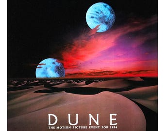 thumbnail image 2 of DUNE Movie Poster (1984) - Sci-Fi Classic Reproduction - Made In USA 2 of 6