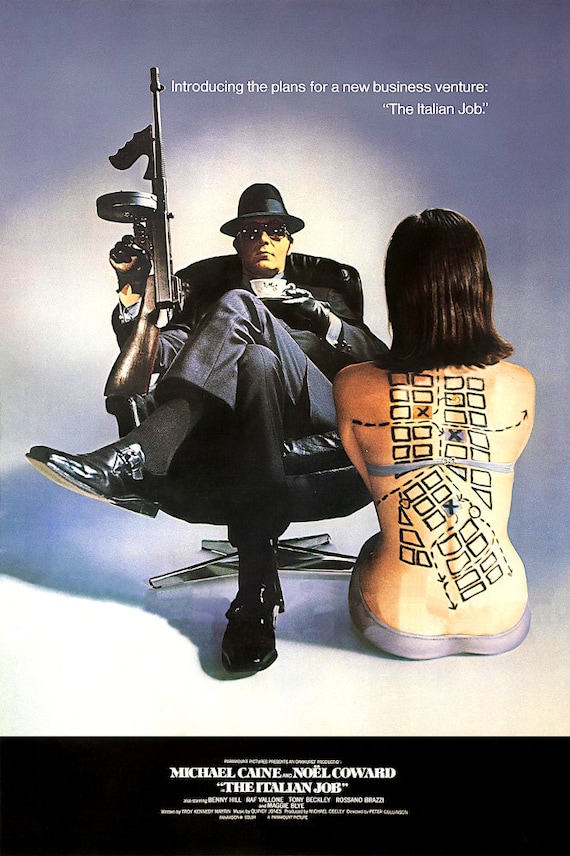 ミニミニ大作戦 映画ポスター：復元版 1969年イギリス犯罪映画