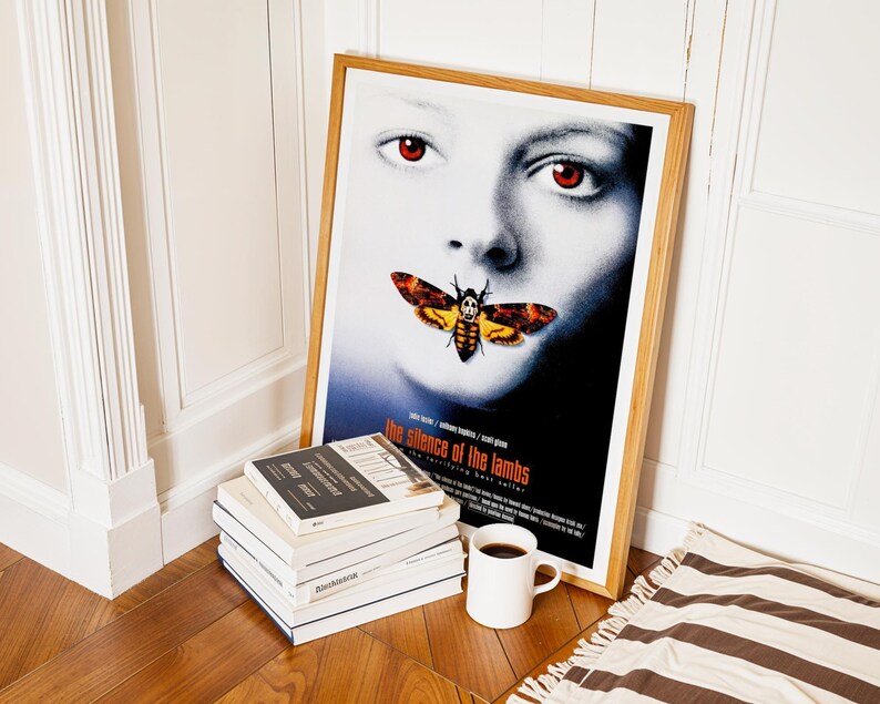 The Silence of the Lambs, 1990s Horror Movie Poster, (Digital Download), Printable image 4