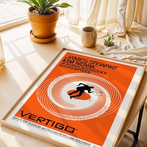 Vertigo Movie Poster: 1958 Film Noir Thriller Poster, (Digital Download), Printable image 6