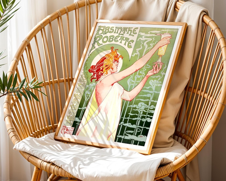 Absinth Robette Poster: 1896 Werbekunst (Digitaler Download) Bild 2