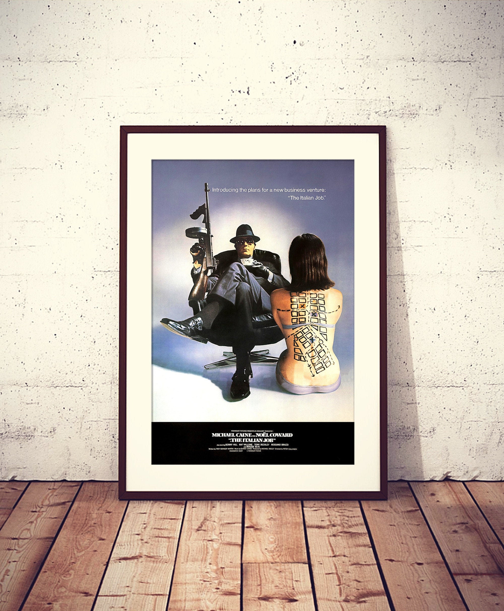 ミニミニ大作戦 映画ポスター：復元版 1969年イギリス犯罪映画