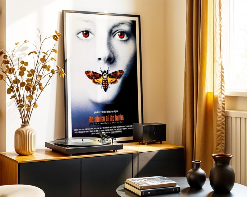 The Silence of the Lambs, 1990s Horror Movie Poster, (Digital Download), Printable image 6