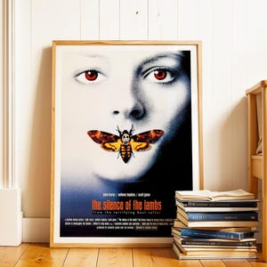 The Silence of the Lambs, 1990s Horror Movie Poster, (Digital Download), Printable image 5