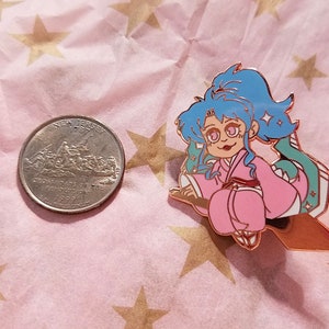 Spilla in smalto duro Botan da 1,7" - Spilla da bavero per giacca Anime Shinigami Girl YYH immagine 2