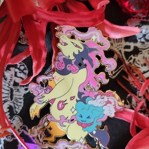 2.9” Hisuian Ghosties Gold Plated Pin with Screenprinted and Pearlescent Effect