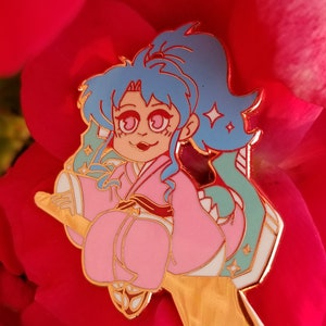 Spilla in smalto duro Botan da 1,7" - Spilla da bavero per giacca Anime Shinigami Girl YYH immagine 5