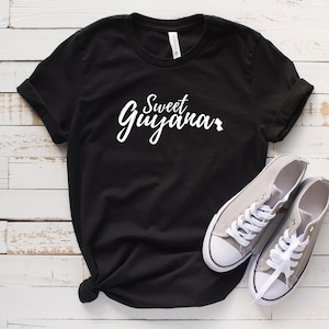 GUYANA T-Shirt, Gift, Caribbean, Guyana Birthday Tee, Guyana Vacation Shirt, Beach Tee, Sweet Guyana, Carnival T-Shirt