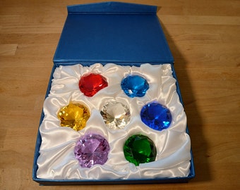 Quality CHAOS EMERALDS with Custom Gift Box || Perfect for Collectors and Cosplayers