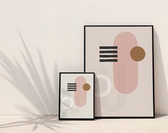 Modern Abstract Prints, Bohemian Abstract Wall Art, Neutral Abstract Art, Printable Art, Gallery Wall Art, Minimal Prints, Modern wall art