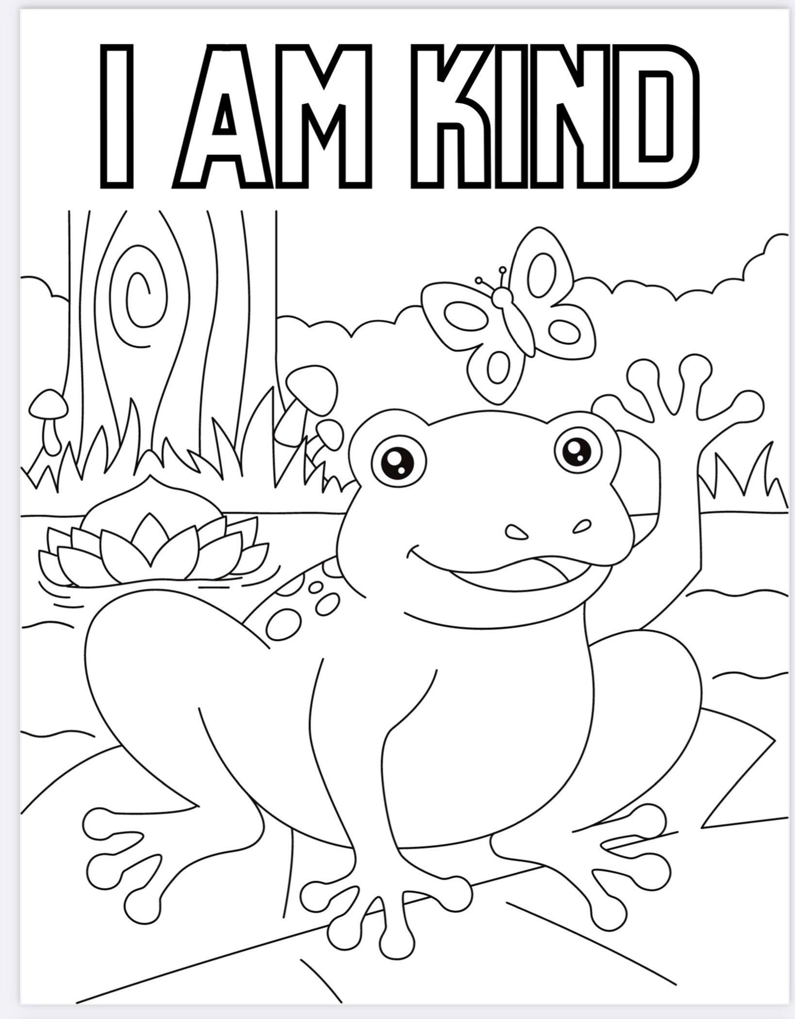 35 Kids Affirmation Color Pages - Etsy