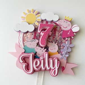 Cute Pig inspired Cake topper