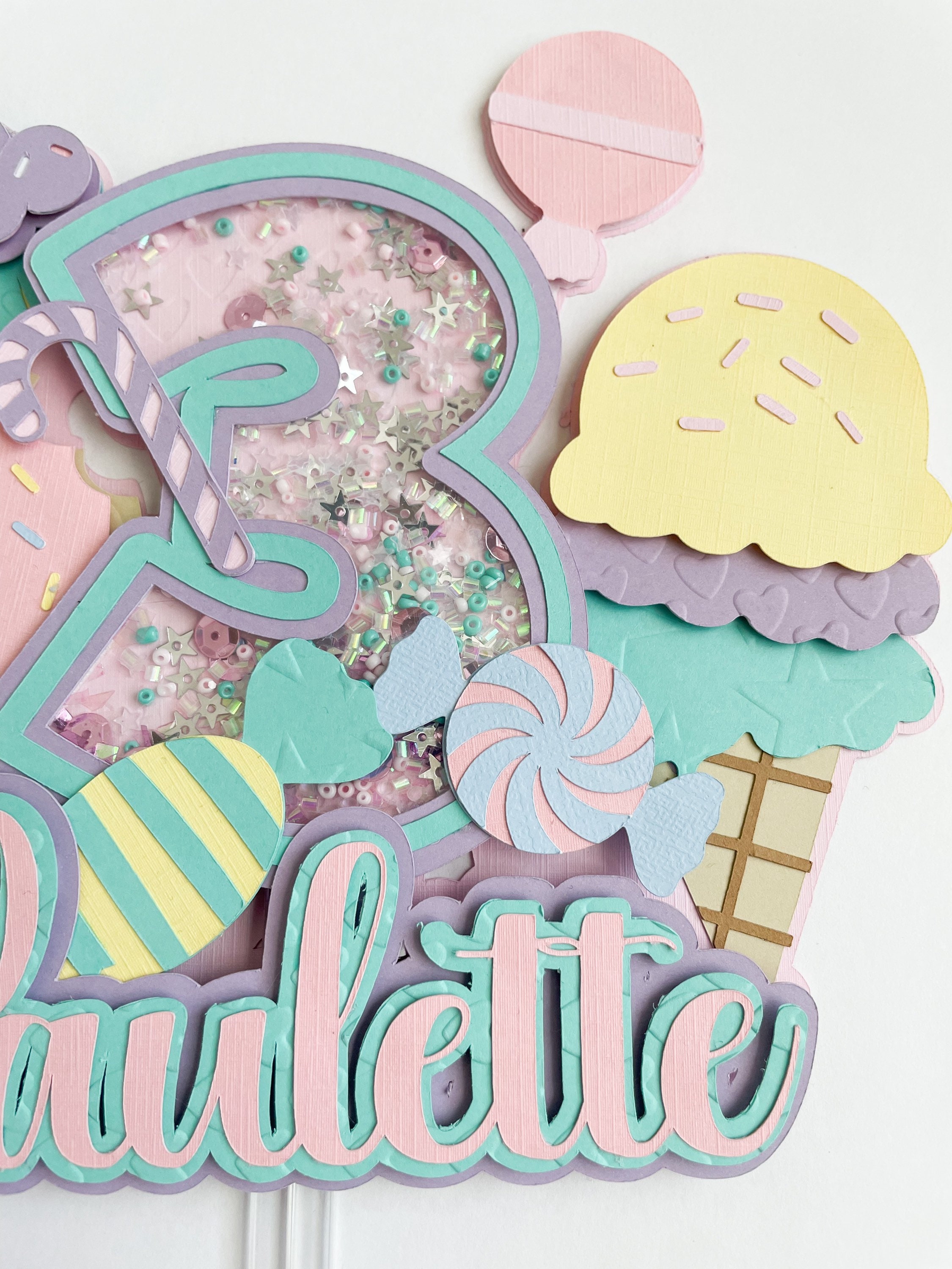 Candyland Cake Topper Shaker