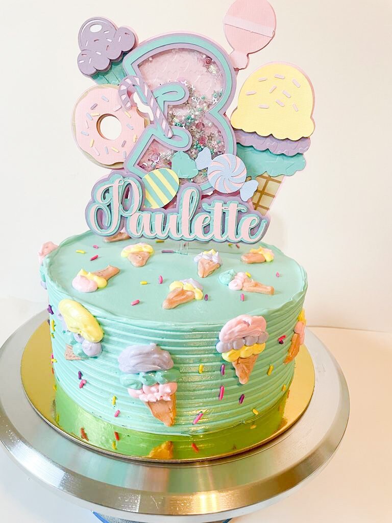 Candyland Cake Topper Shaker