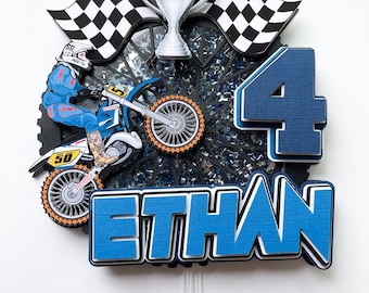 Motocross cake topper custom