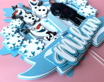 Olaf frozen inspired Cake topper Shaker