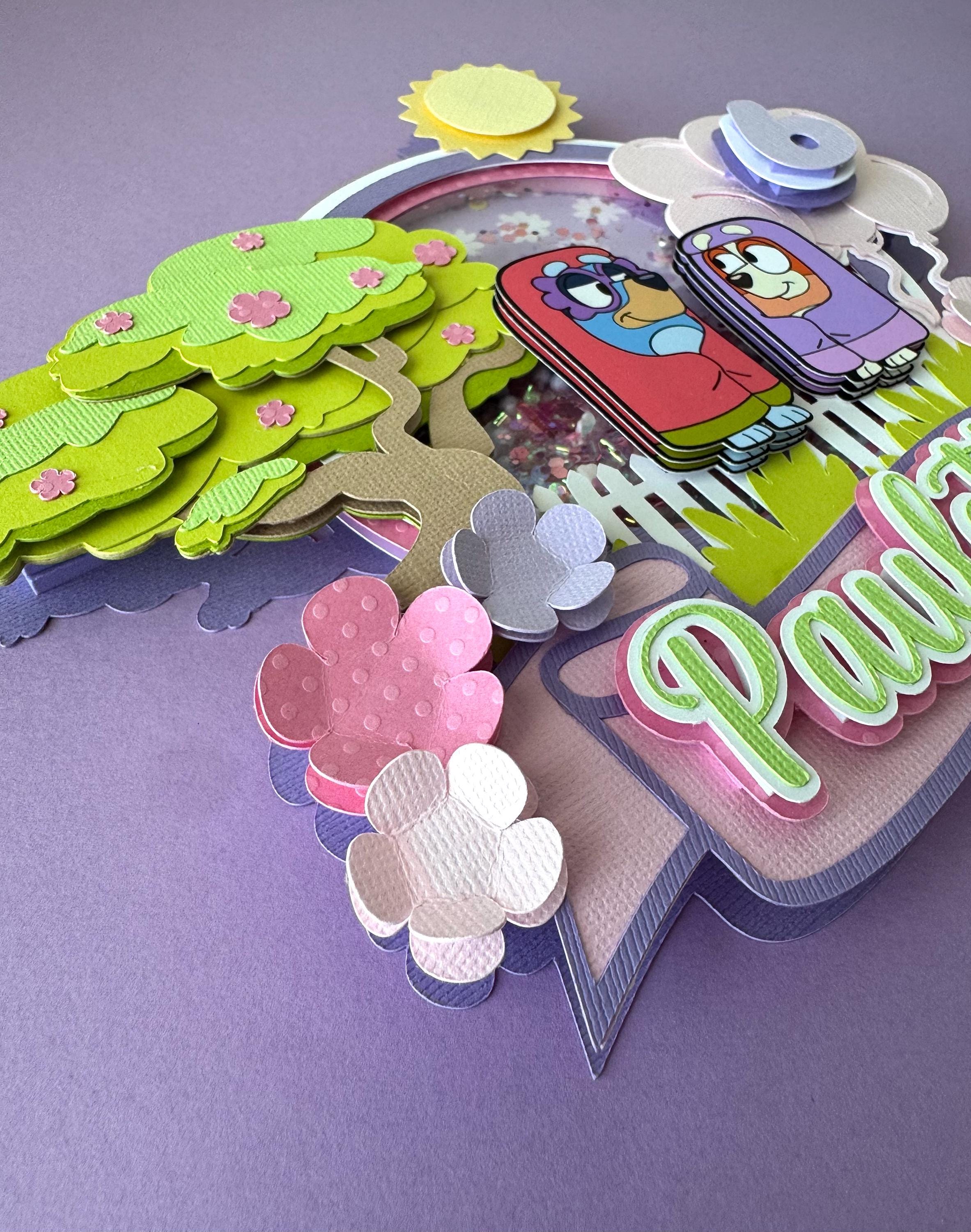 Grannie Bluey inspired cake topper