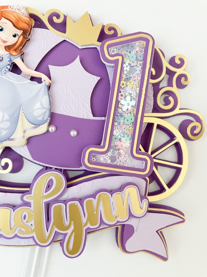 Sophia the First Inspired Cake Topper (princesa Sophia Cake Topper) - Etsy
