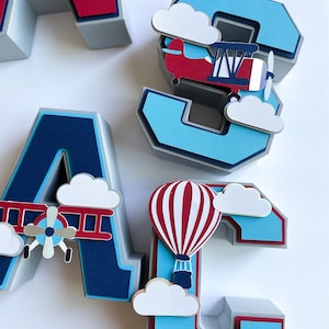 Airplane 3D Letters