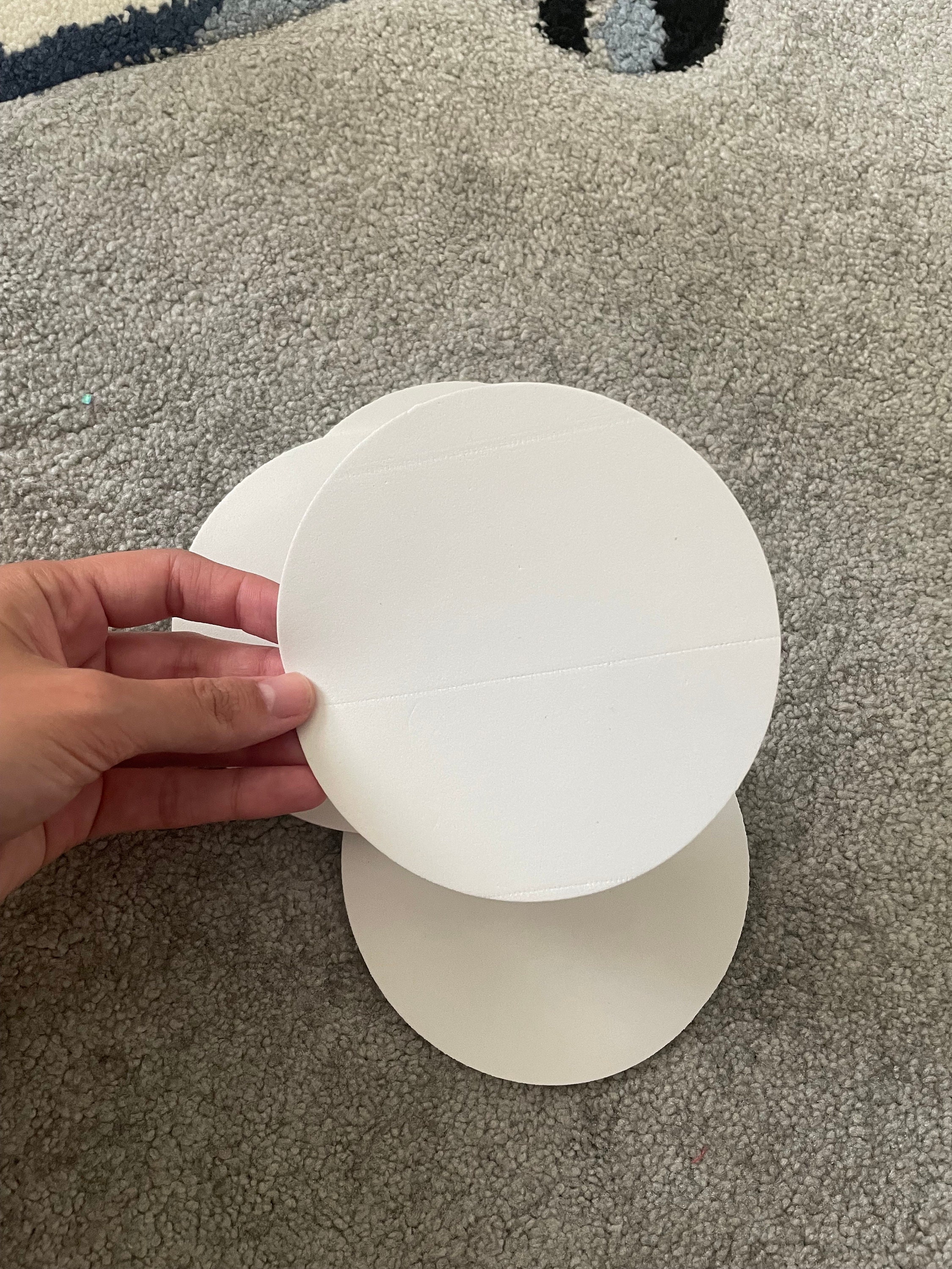 Uxcell Foam Circles for Crafts 11.81 x 11.81 x 0.79 Inch Polystyrene Round  Foam Disc for DIY Projects 