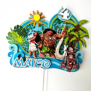 Moana inspired Cake topper Shaker