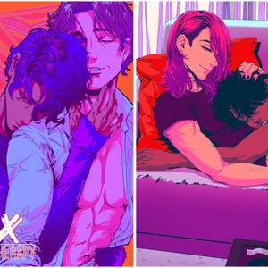 Sex Therapy di CATHEXIS 11&quot; x 17&quot; stampa artistica copertine capitoli BL fumetto yaoi manga gay queer m/m originale