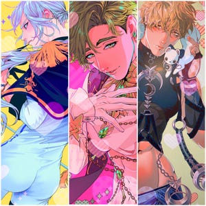 Pick 2 Nu Carnival Prints 5.5" x 8.5" Medium Olivine Quincy Nu:Carnival Eroge BL Edmond Eiden NuCarni
