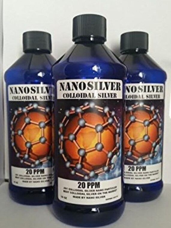 Colloidal Silver Nano Silver 64 Oz 20 PPM Colloidal Etsy