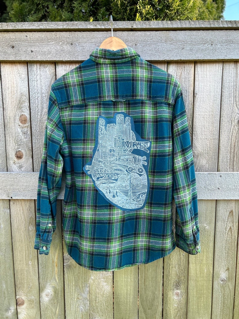 Milwaukee City Heart Home // One of a Kind // Wisconsin MKE Flannel ...