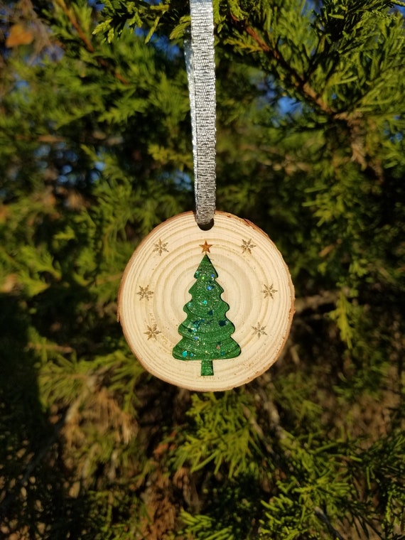 Gift Tag Pine Tree Fir Tree Christmas Tree SnowWonders Snowflake Ornament 
