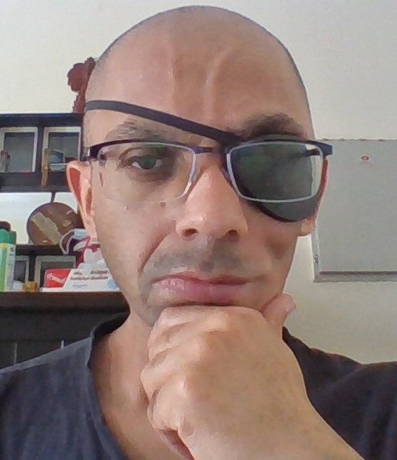 Aviator Leather Eye Patch Small Medium Large Left Or Right Etsy