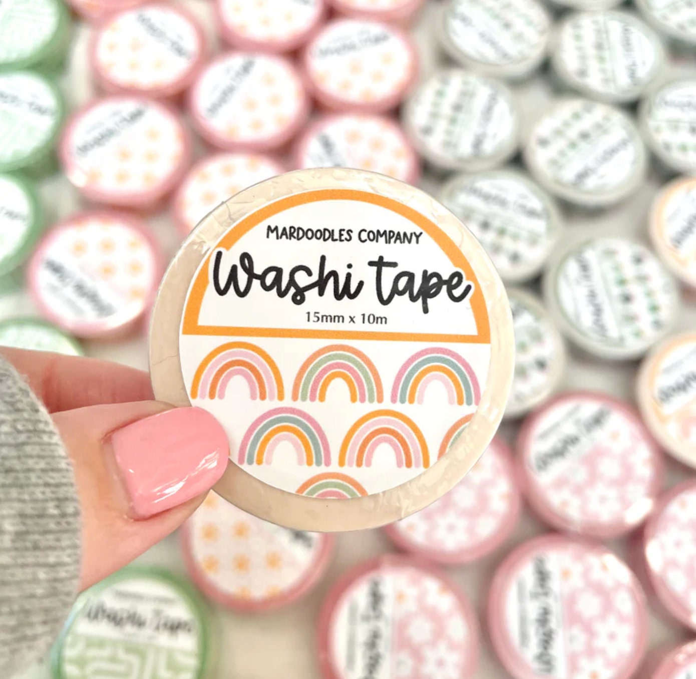 Digital Washi Tape Clipart BOHO RAINBOWS, Graphics with Rainbows Stripes  Dots For Digital Planner, Goodnotes