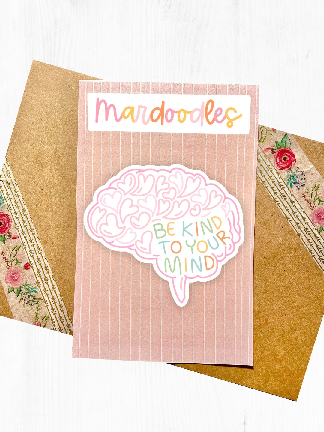 Be Kind to Your Mind Mental Health Sticker, Colorful Rainbow Cute ...