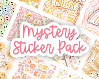 Paquete de pegatinas misteriosas, bolsa de agarre de pegatinas sorpresa: elijo para ti, calcomanías para portátiles lindas y divertidas, pegatinas resistentes al agua, pegatinas misteriosas