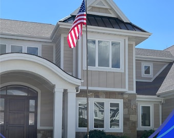 Asta de bandera telescópica Delta de 20' o 25' "Independencia" (bronce) (¡NUEVO!)