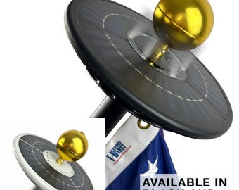 Luz de asta de bandera con energía solar